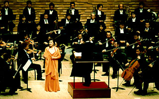 Takako Yanagida Lordly on stage in Sasebo, Japan.