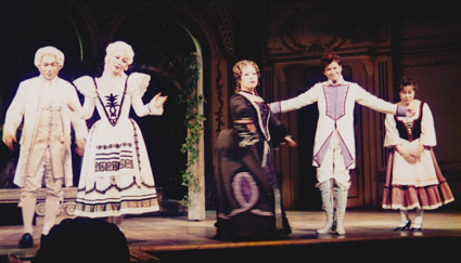As Cherubino in the Marriage of Figaro, in Tokyo.